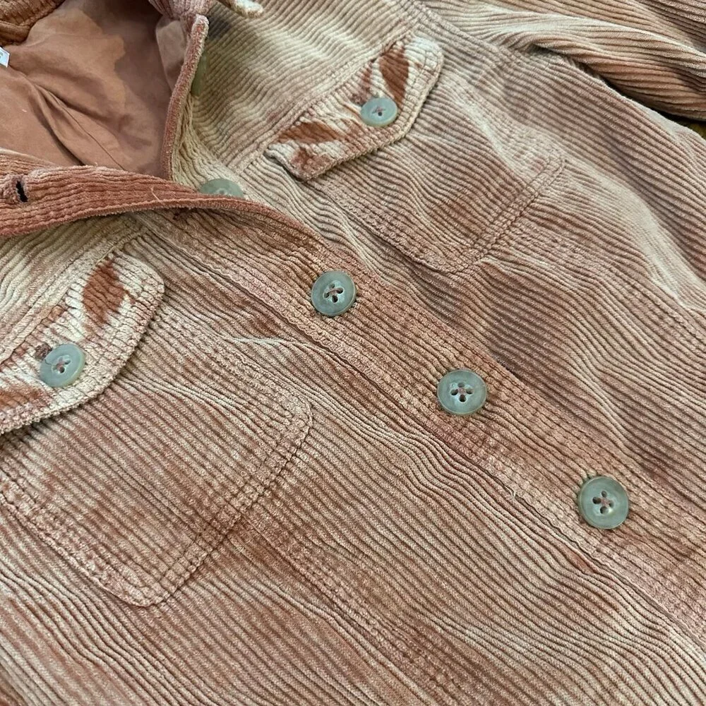 Free People corduroy shirt jacket XS